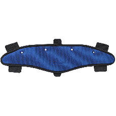 Bullhead Safety™ Head Protection Premium Cooling Sweatband, Blue and Black Self-Wicking Polyester