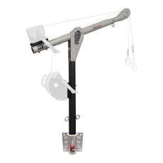 [FP-UFT551031BK] Megadavit™ Wall Mount Basic Kit. Includes Wall Mount Column Mast Receiver, 54 in. Column Mast, and 3 ft. Cantilever Boom Arm with Winch Bracket