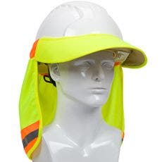 Hi-Vis Hard Hat Visor and Neck Shade